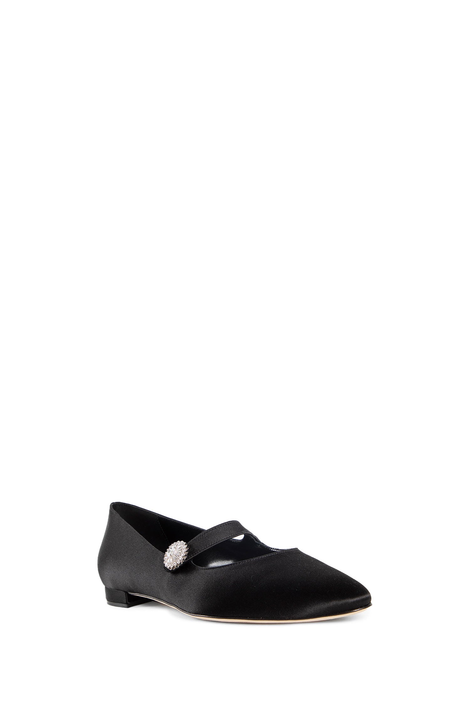 MANOLO BLAHNIK WOMAN BLACK FLATS