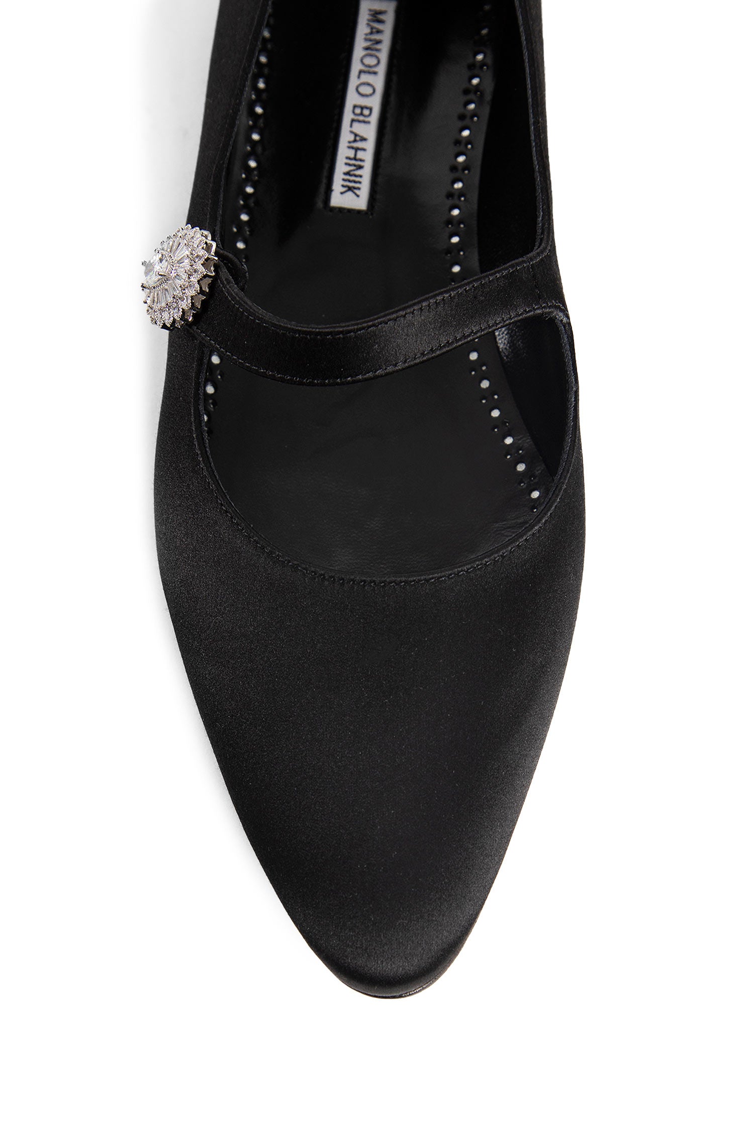 MANOLO BLAHNIK WOMAN BLACK FLATS