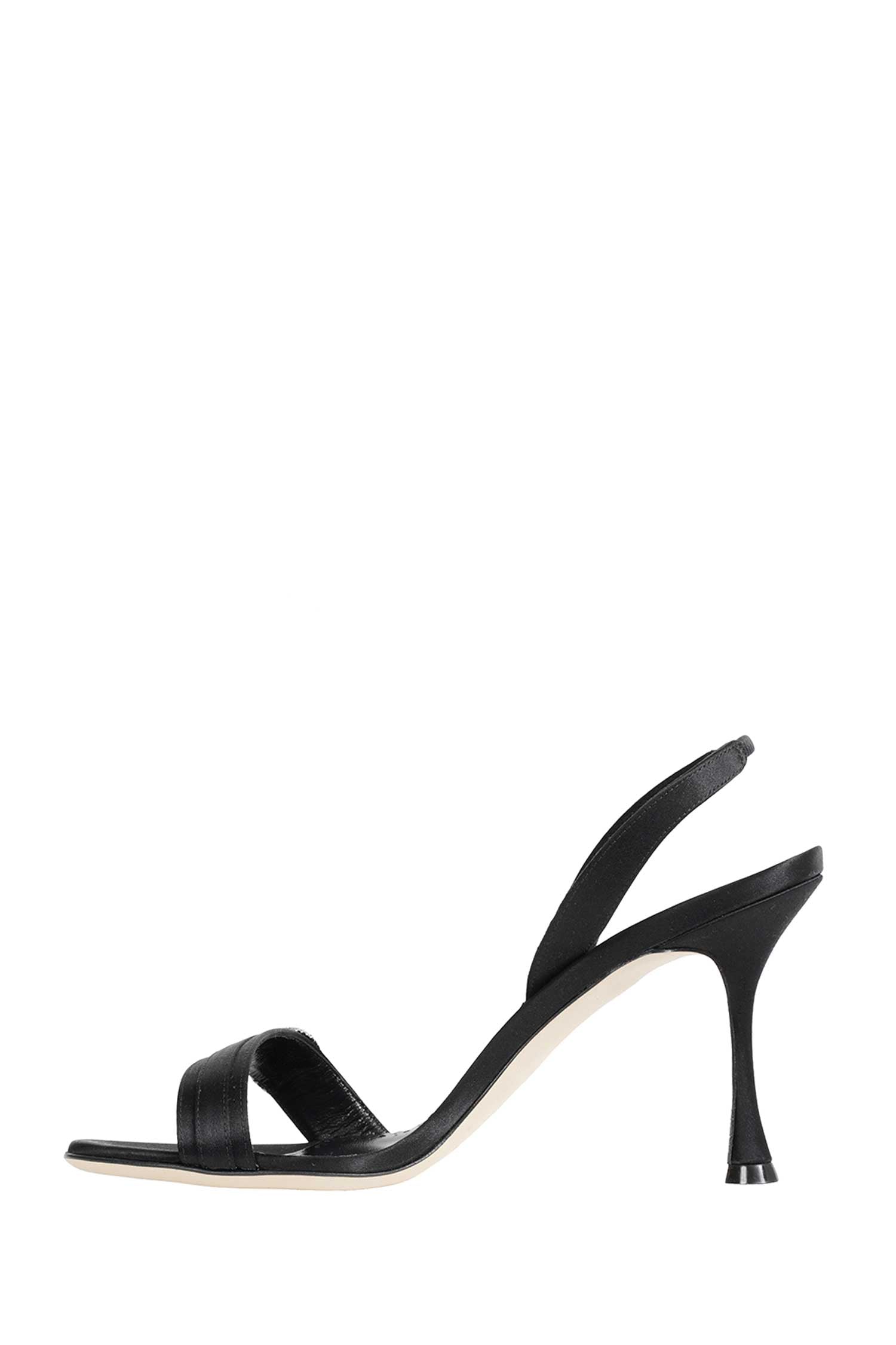 MANOLO BLAHNIK Zutosan Satin Slingback Sandals woman