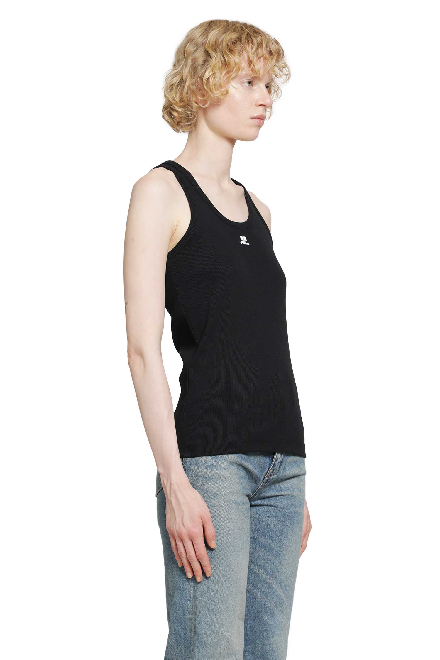 COURRÈGES 90's Rib Tank Top woman