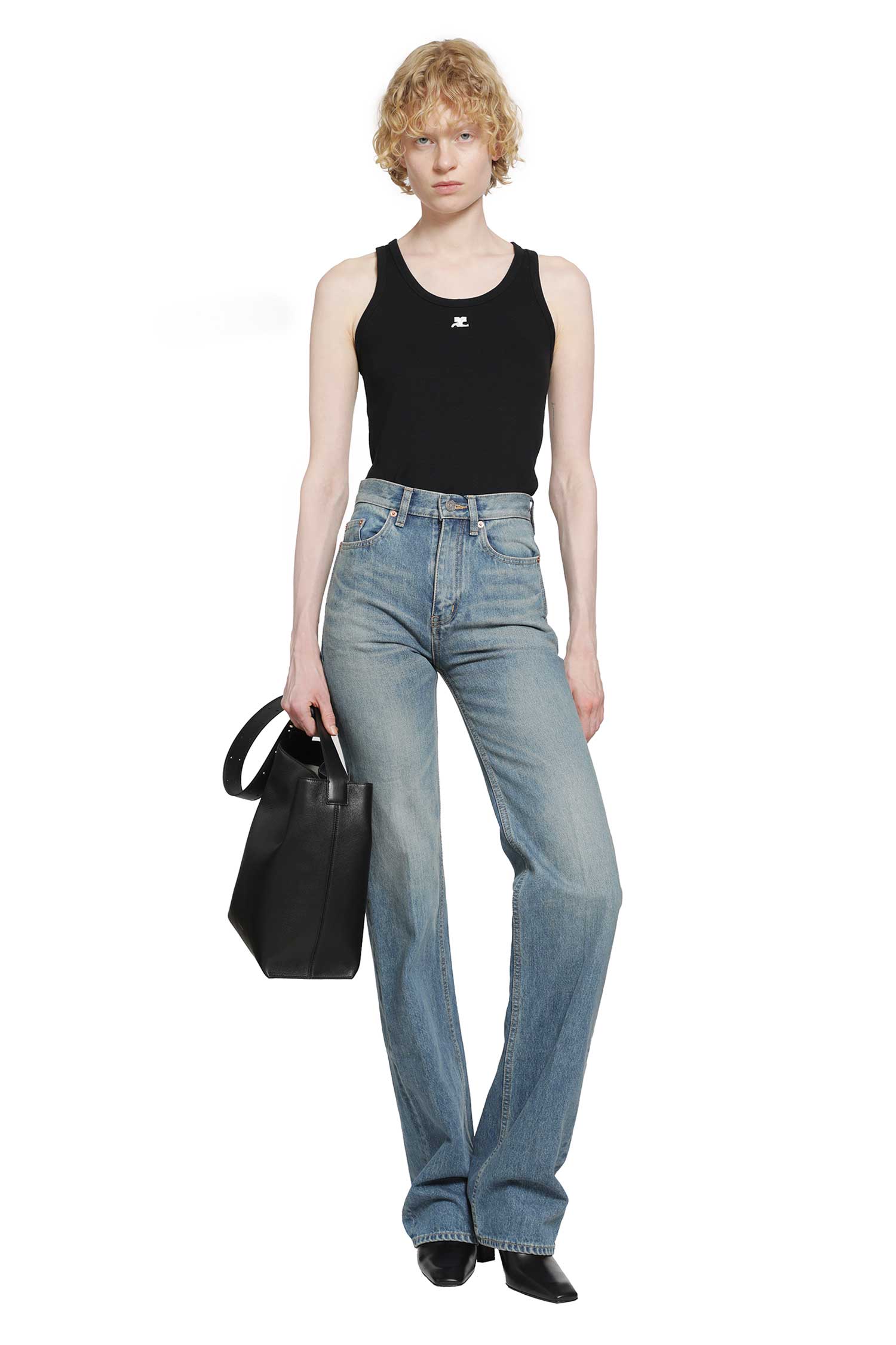 COURRÈGES 90's Rib Tank Top woman