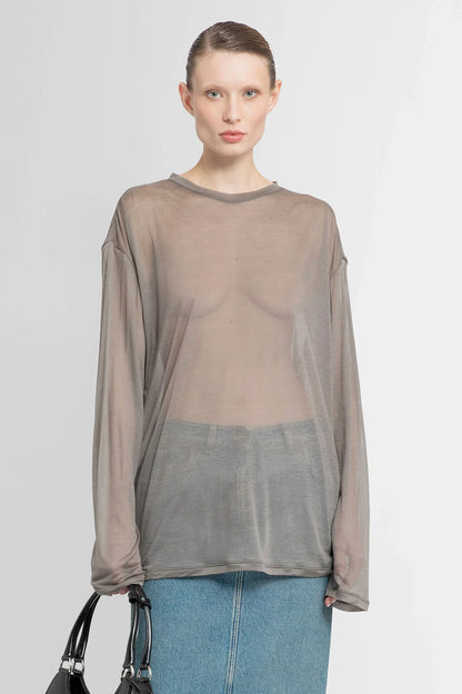 Antonioli PRADA WOMAN GREY T-SHIRTS & TANK TOPS