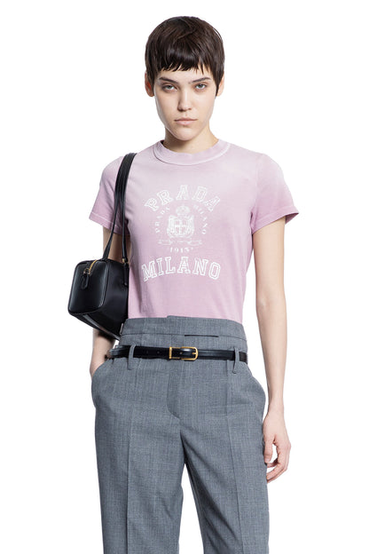 PRADA WOMAN PINK T-SHIRTS & TANK TOPS