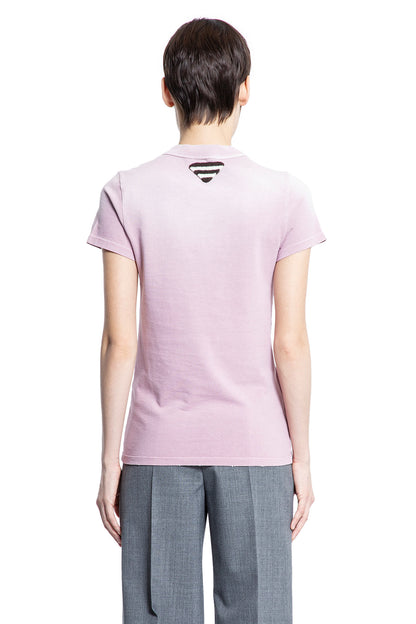 PRADA WOMAN PINK T-SHIRTS & TANK TOPS