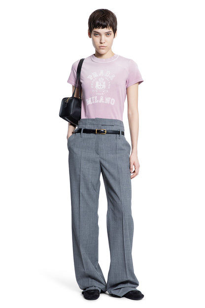 PRADA WOMAN PINK T-SHIRTS & TANK TOPS