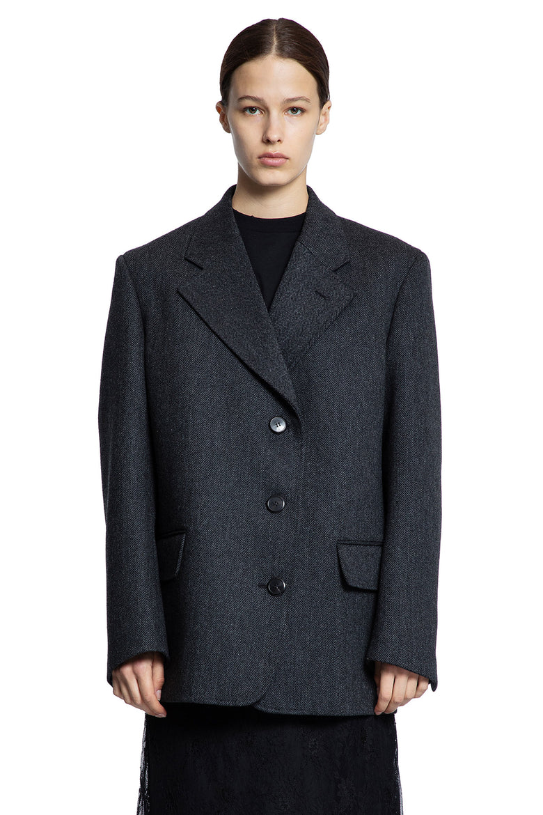 PRADA WOMAN BLACK KNITWEAR