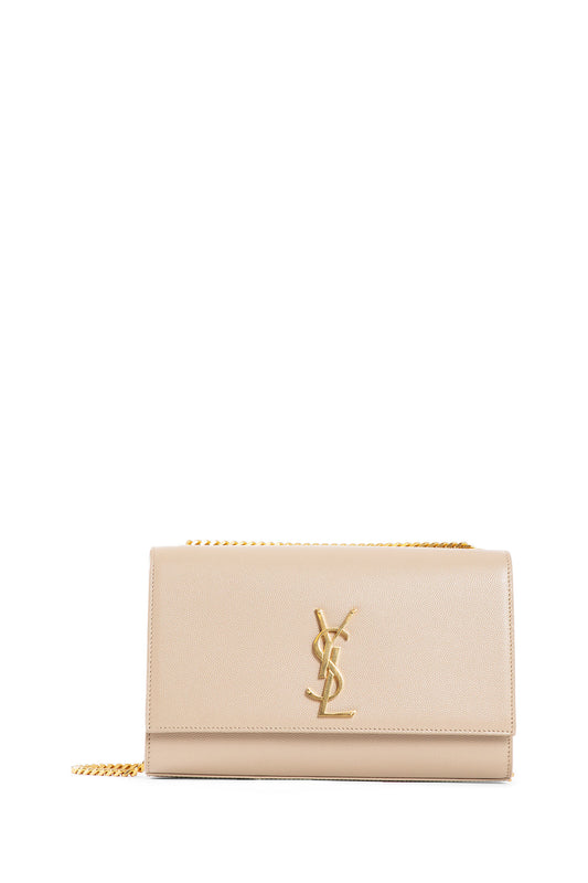 SAINT LAURENT WOMAN BEIGE SHOULDER BAGS