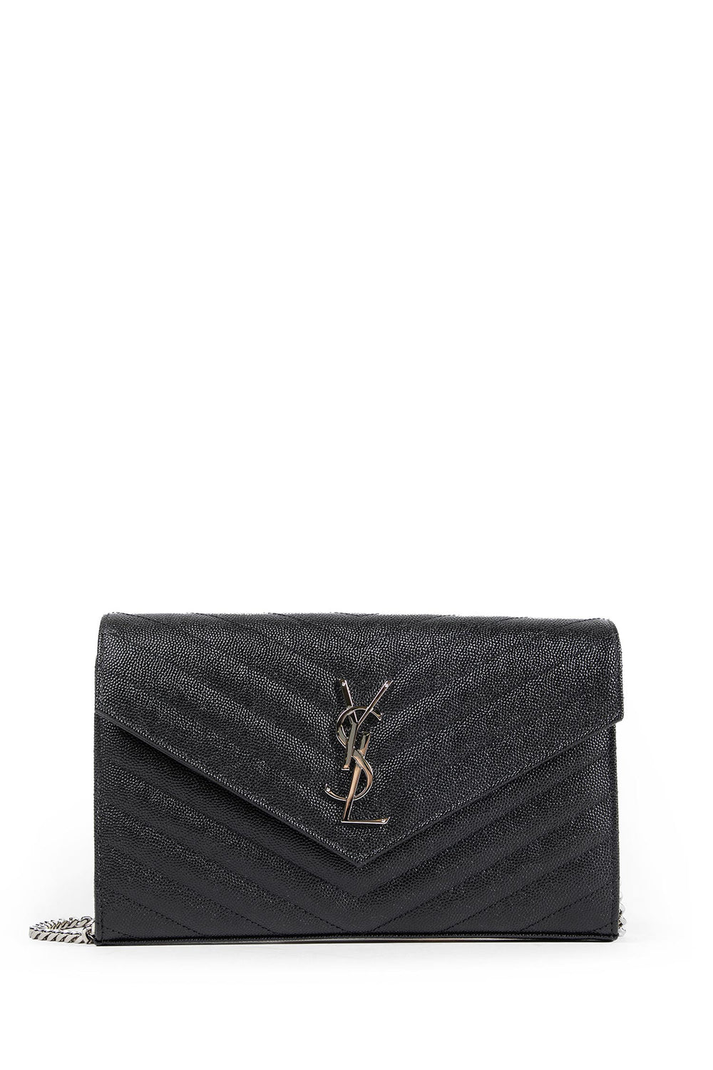 SAINT LAURENT Classic Cassandre Chain Wallet woman