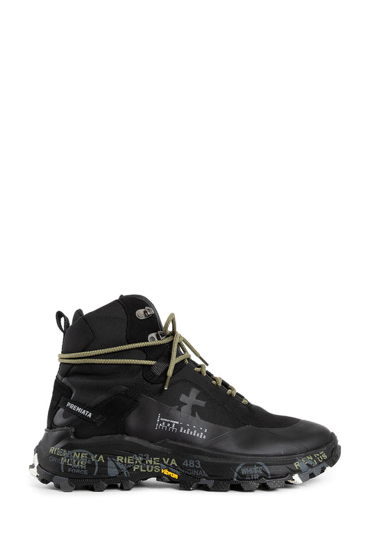 PREMIATA MAN BLACK SNEAKERS