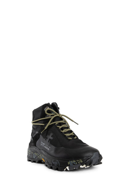 PREMIATA MAN BLACK SNEAKERS