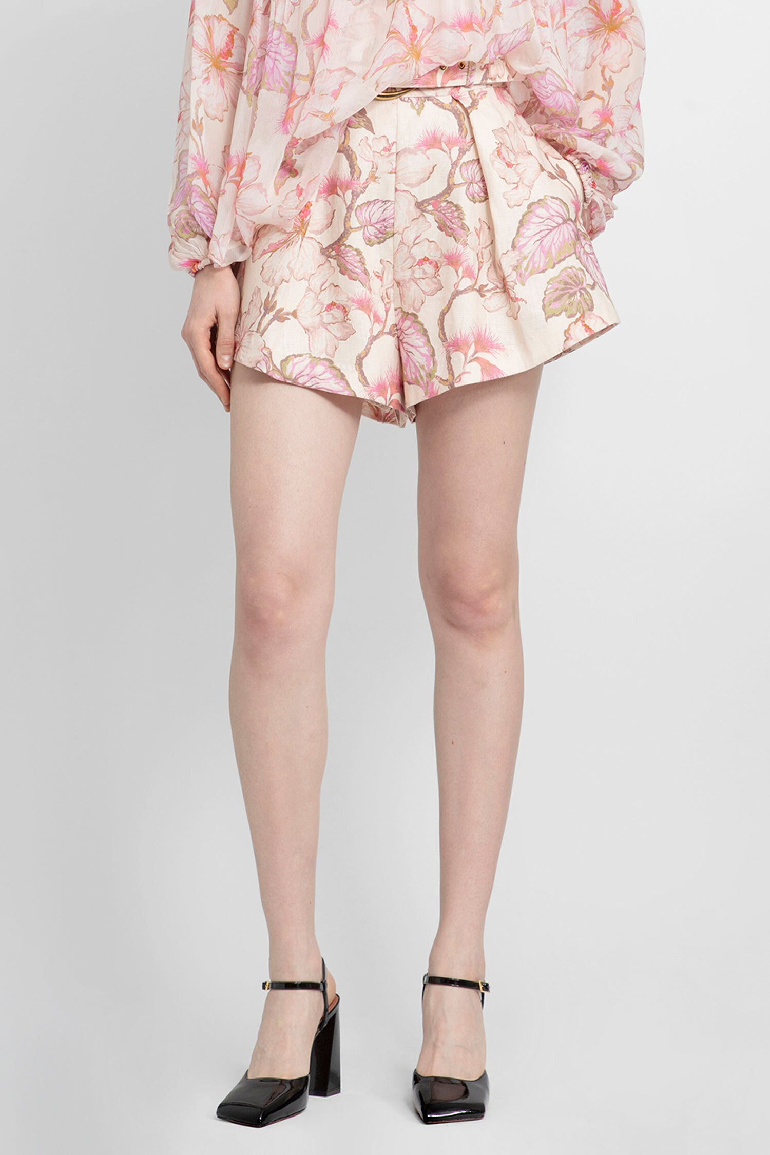 ZIMMERMANN WOMAN PINK SHORTS