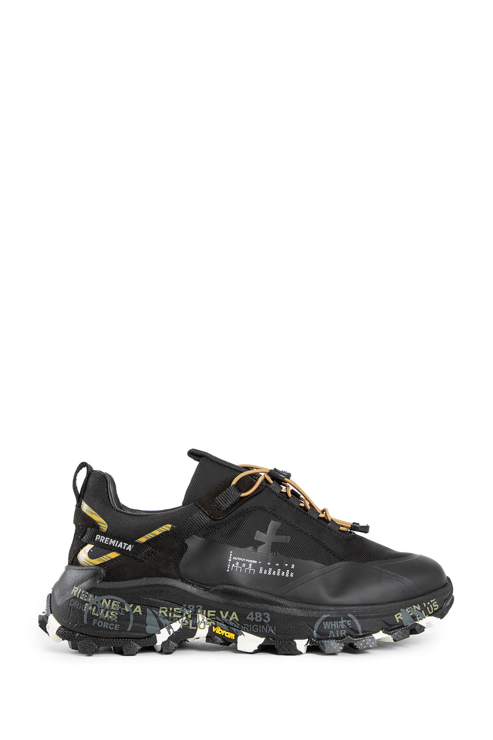 PREMIATA MAN BLACK SNEAKERS