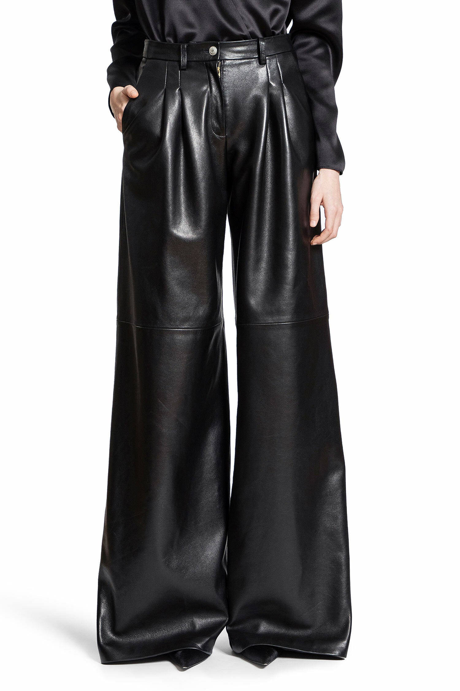 MAGDA BUTRYM WOMAN BLACK TROUSERS