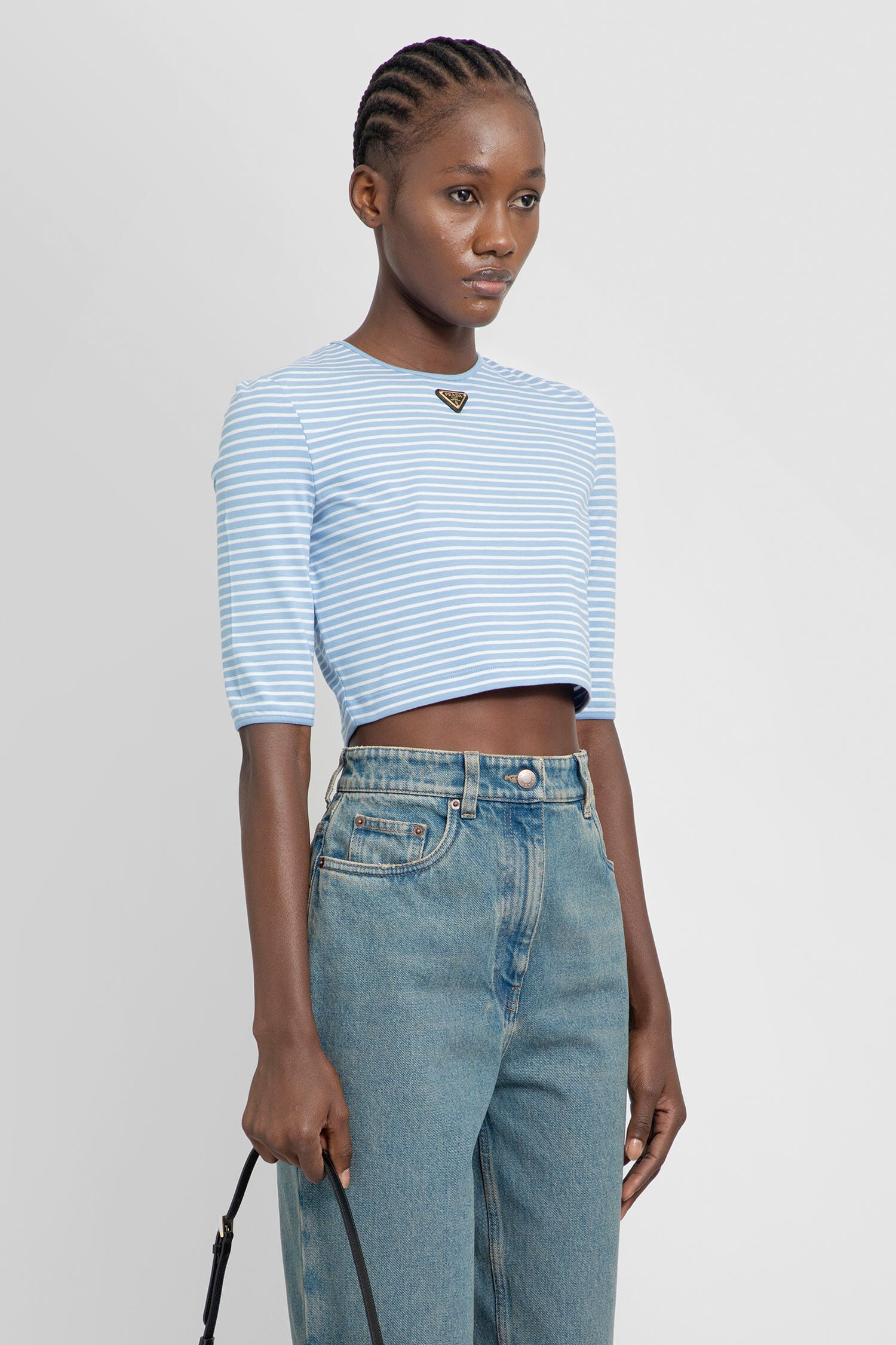 PRADA WOMAN BLUE TOPS - PRADA - TOPS | Antonioli