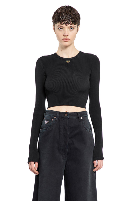 PRADA WOMAN BLACK TOPS