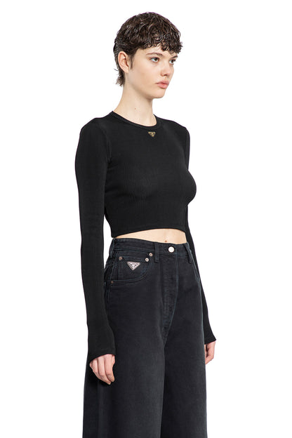 PRADA WOMAN BLACK TOPS