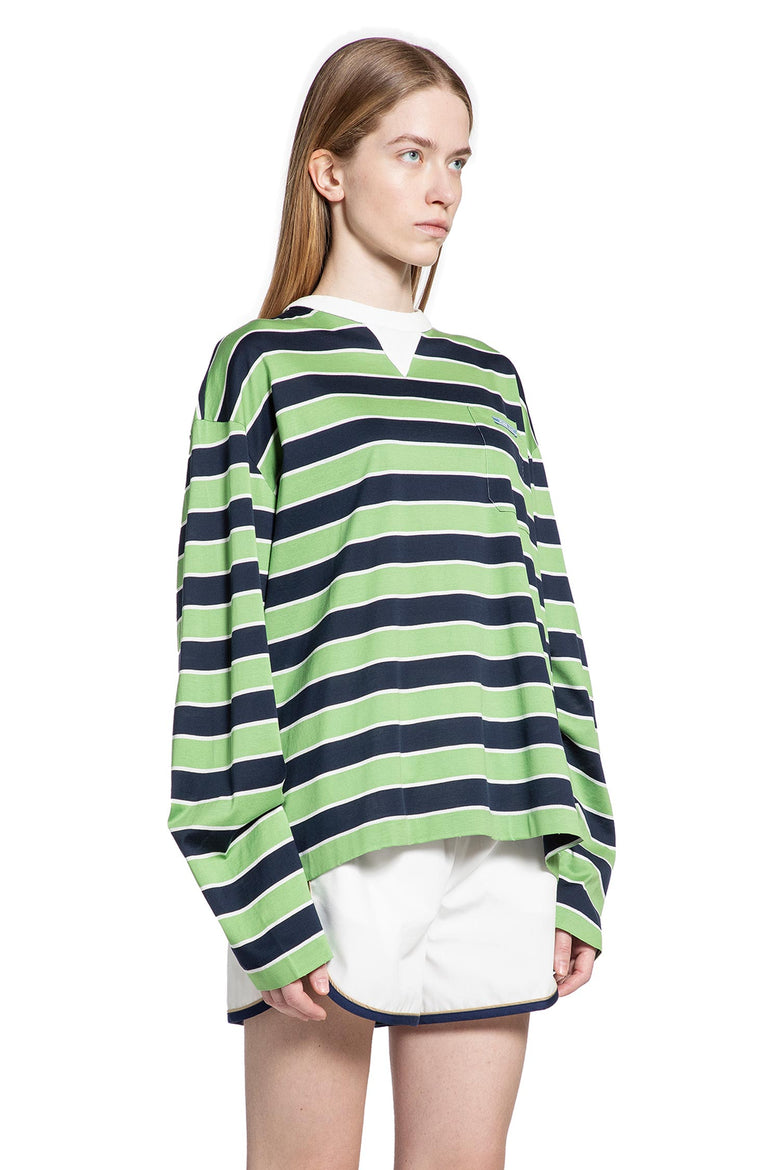 Long Sleeve Striped Jersey T-Shirt
