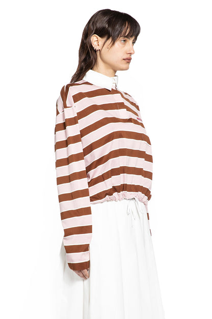 Bayadère Cropped Polo Shirt