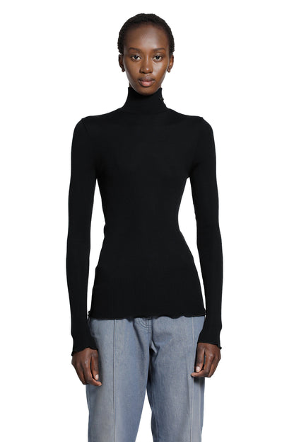 Silk And Wool Turtleneck Top