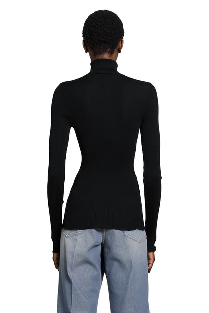 Silk And Wool Turtleneck Top