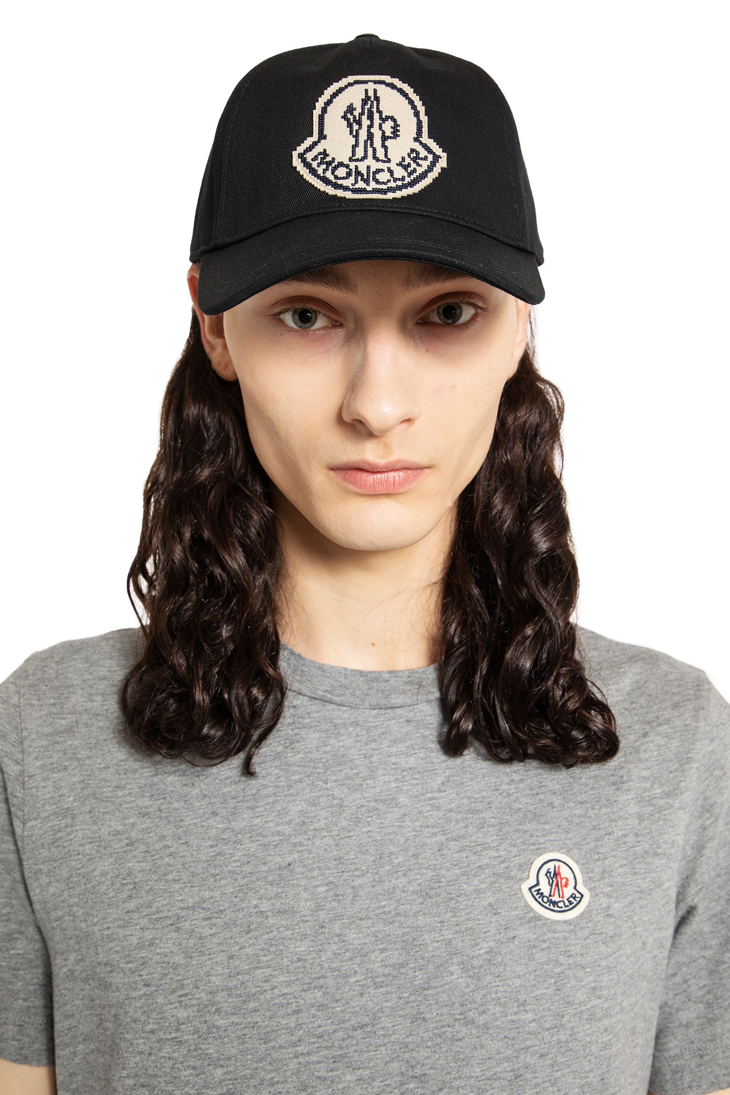 MONCLER MAN BLACK HATS