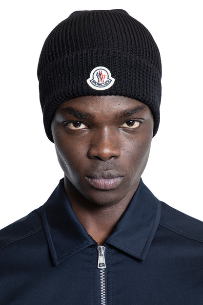 MONCLER MAN BLACK HATS