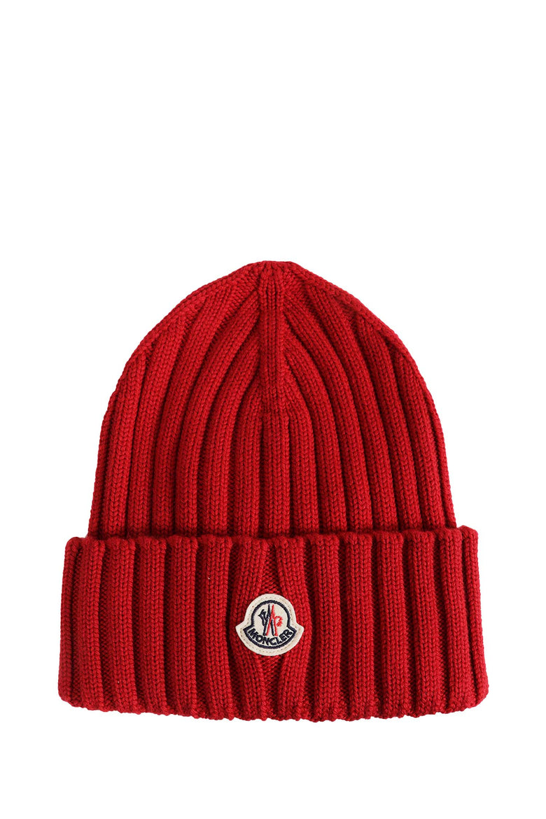 MONCLER Logo Wool Beanie woman