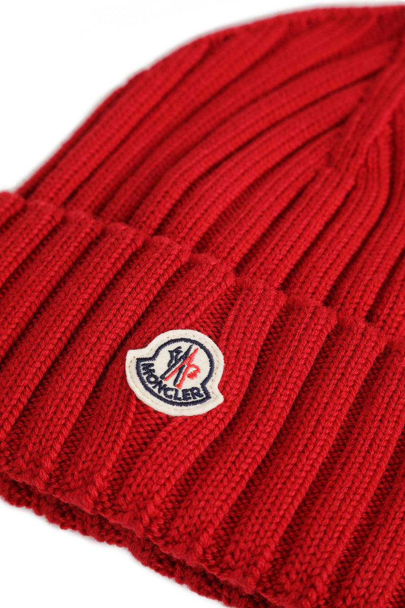 MONCLER Logo Wool Beanie woman