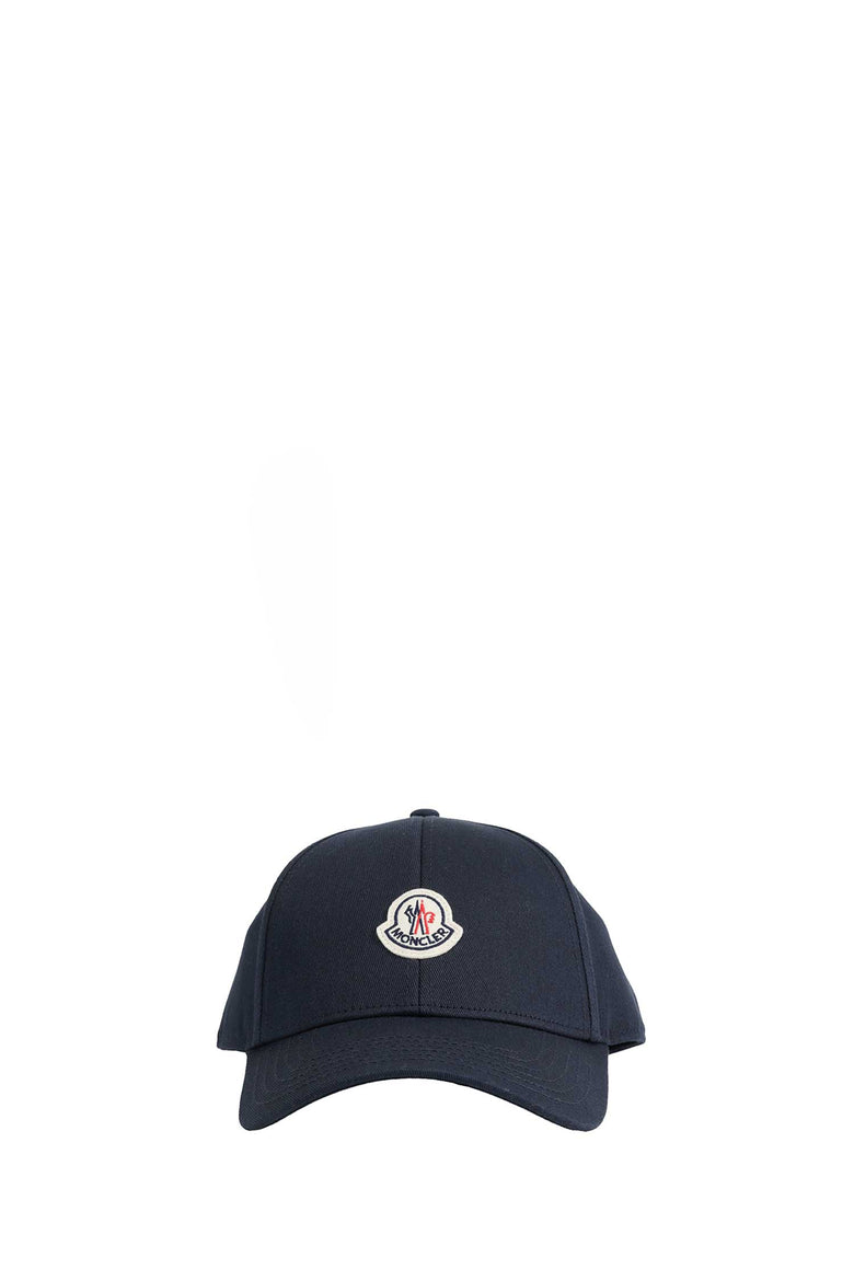 MONCLER Cotton Gabardine Baseball Cap man