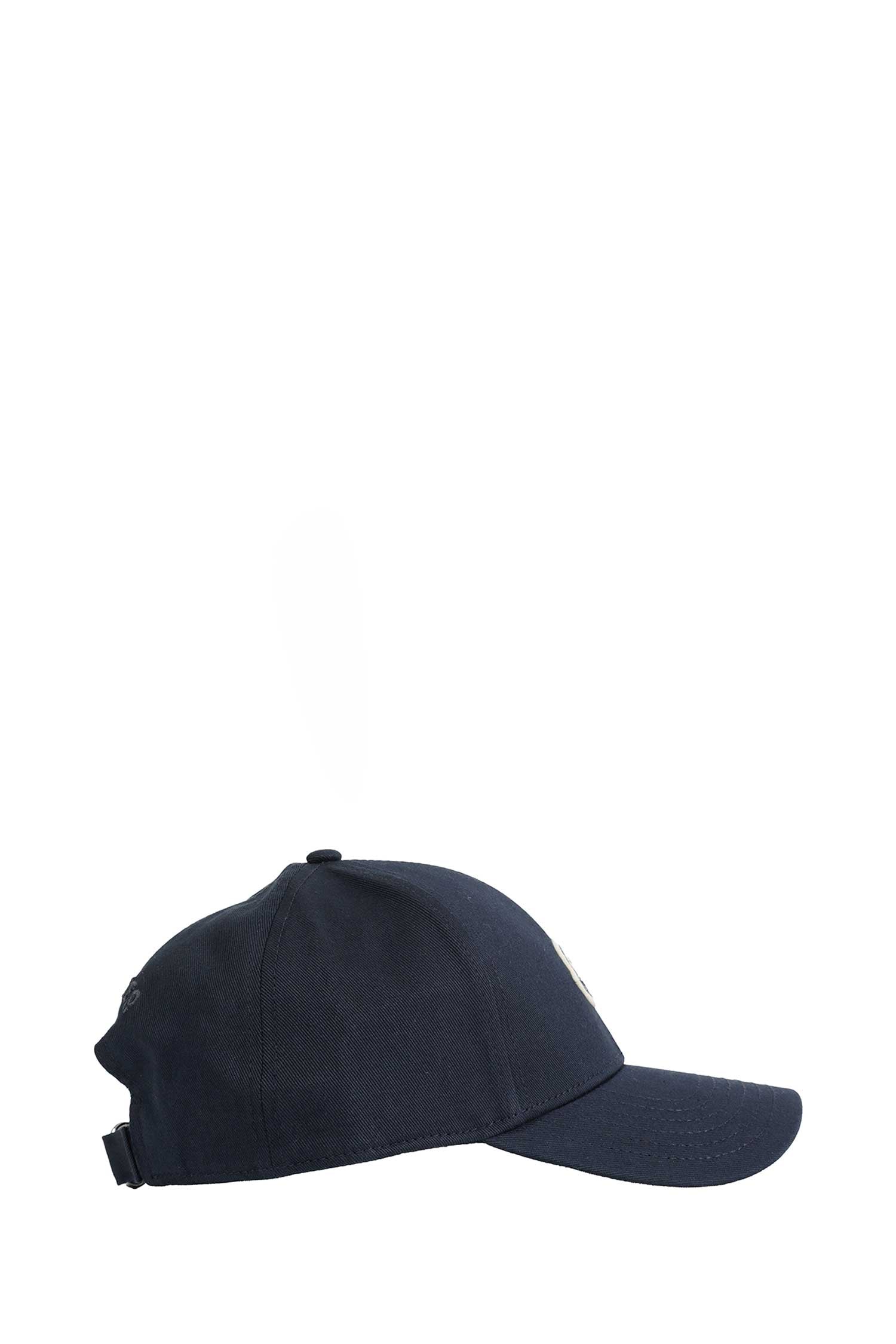 MONCLER Cotton Gabardine Baseball Cap man