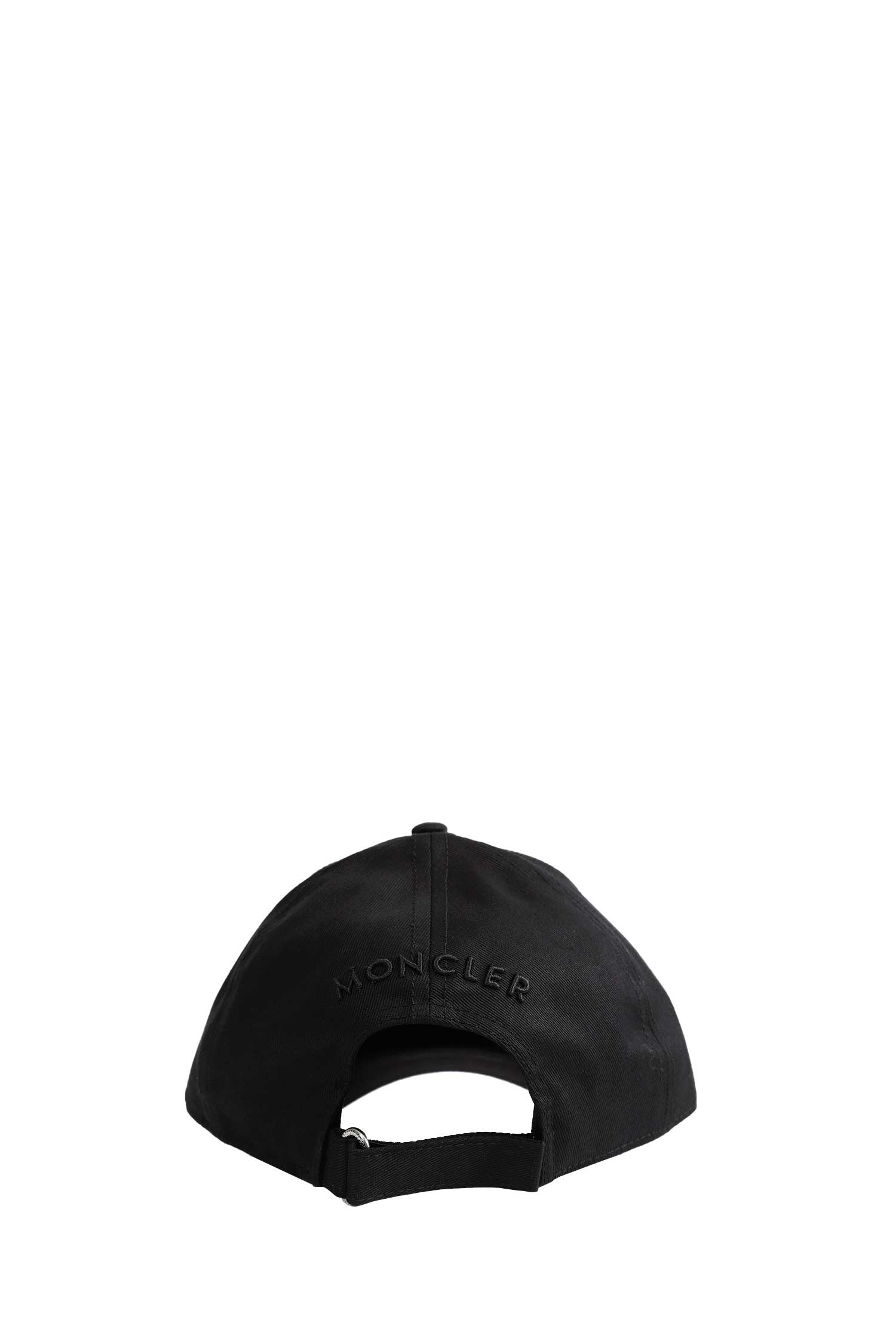 MONCLER Cotton Gabardine Baseball Cap man
