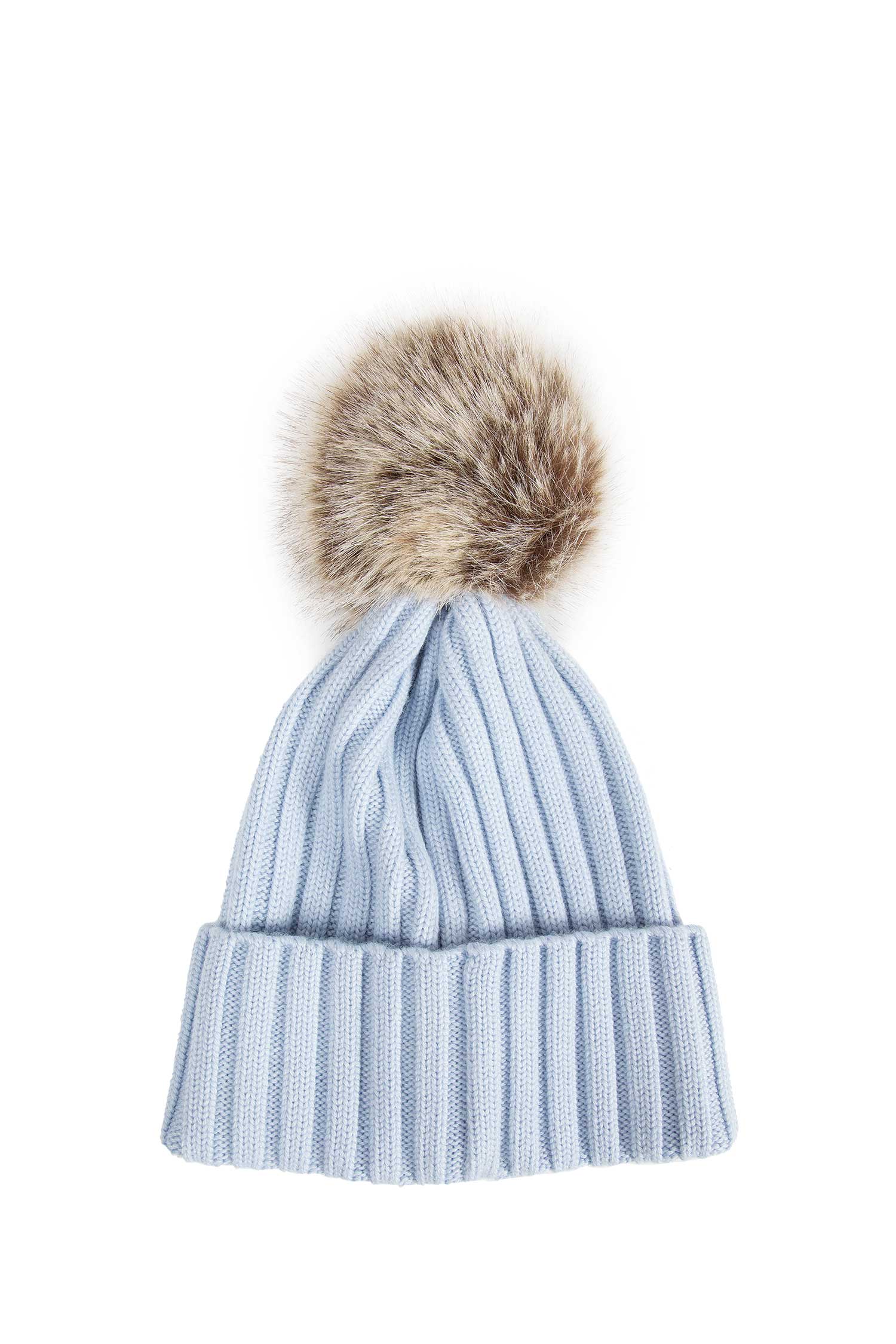 Wool Beanie with Pom Pom