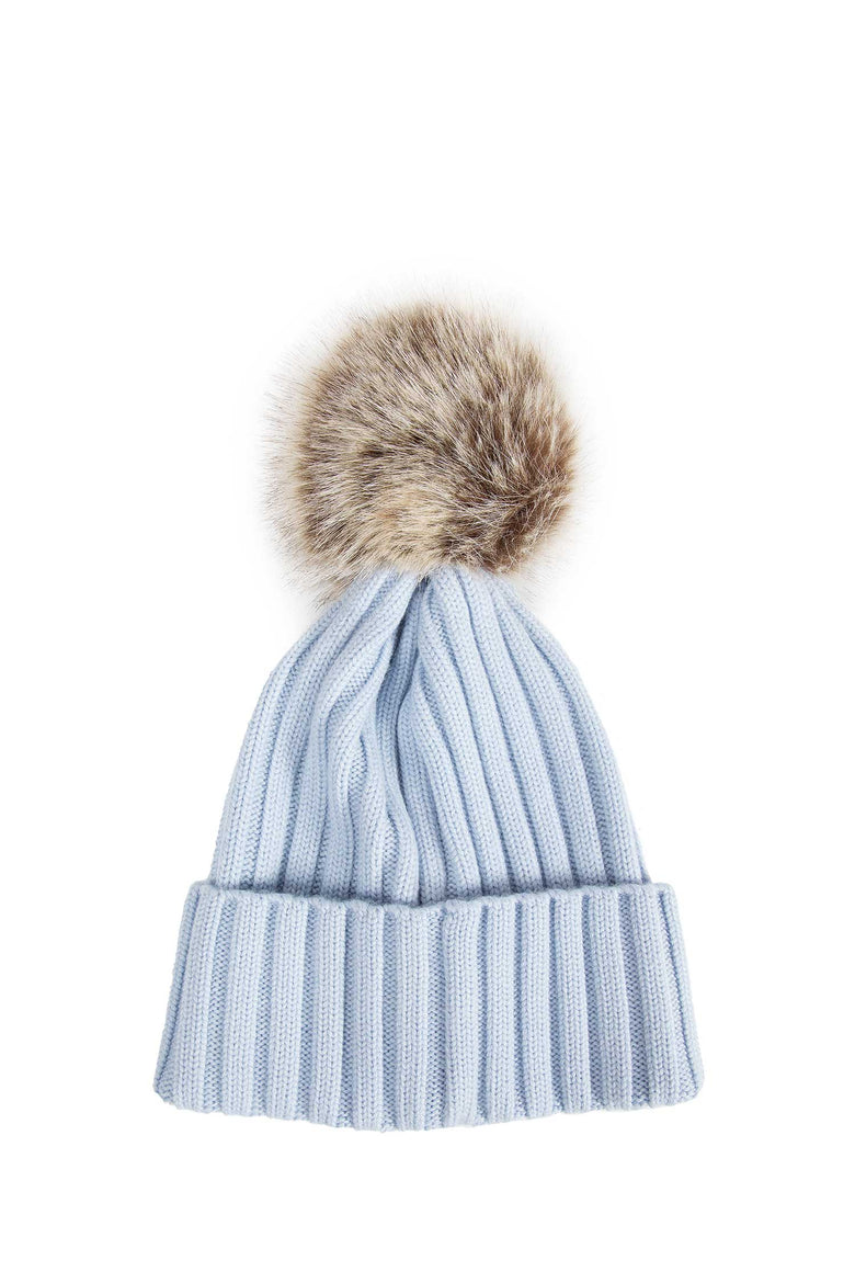 Wool Beanie with Pom Pom