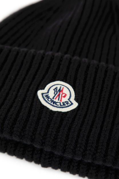 MONCLER MAN BLACK HATS