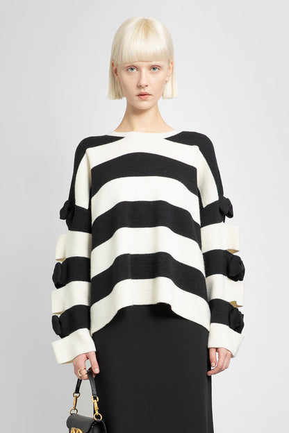 VALENTINO WOMAN BLACK&WHITE KNITWEAR