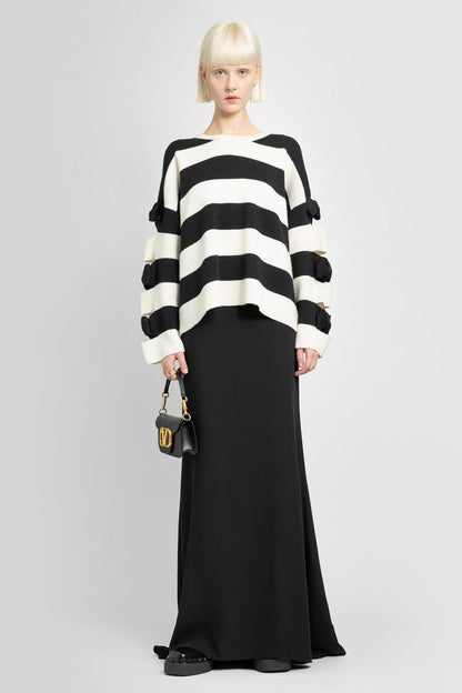 VALENTINO WOMAN BLACK&WHITE KNITWEAR