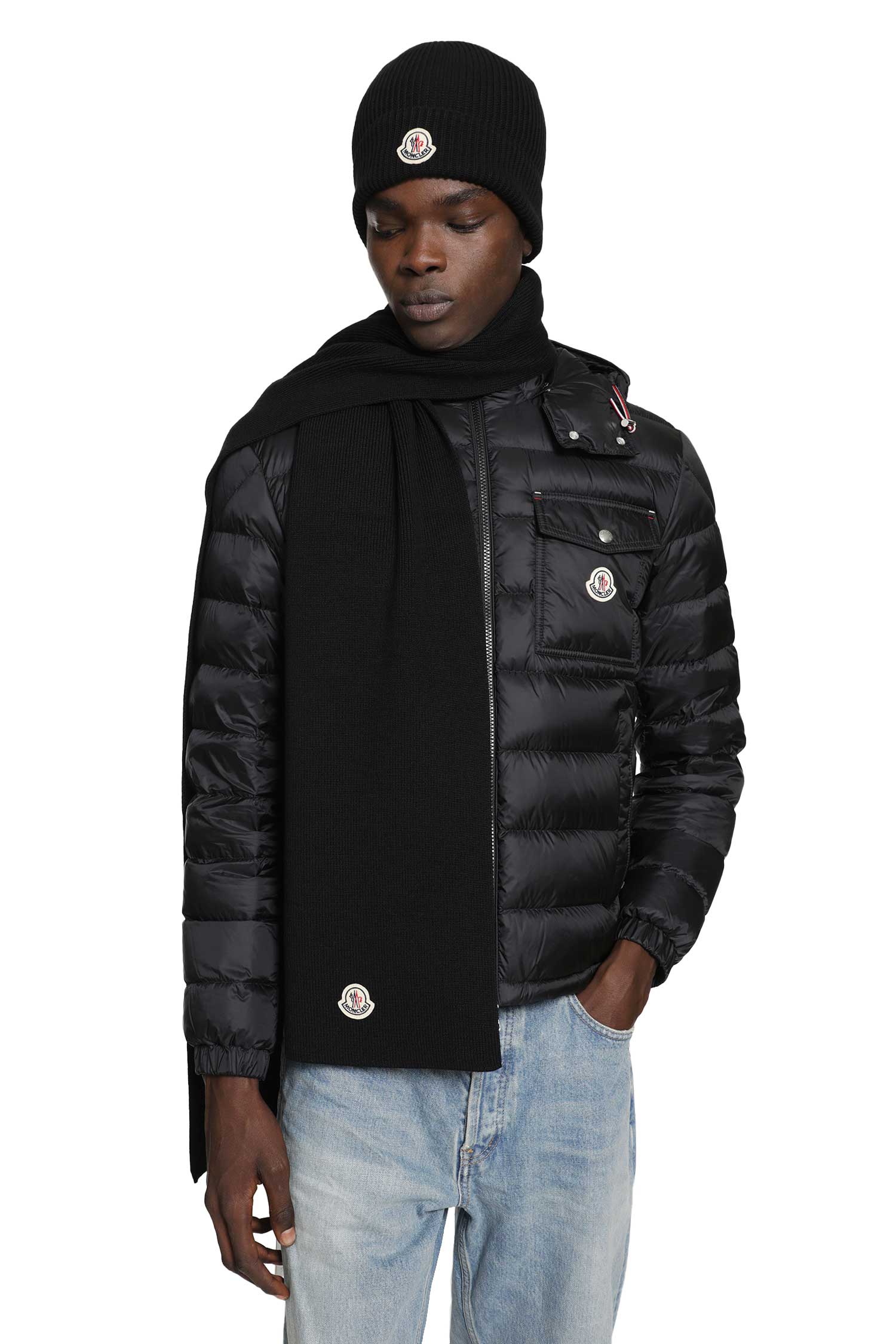 MONCLER Wool Scarf man