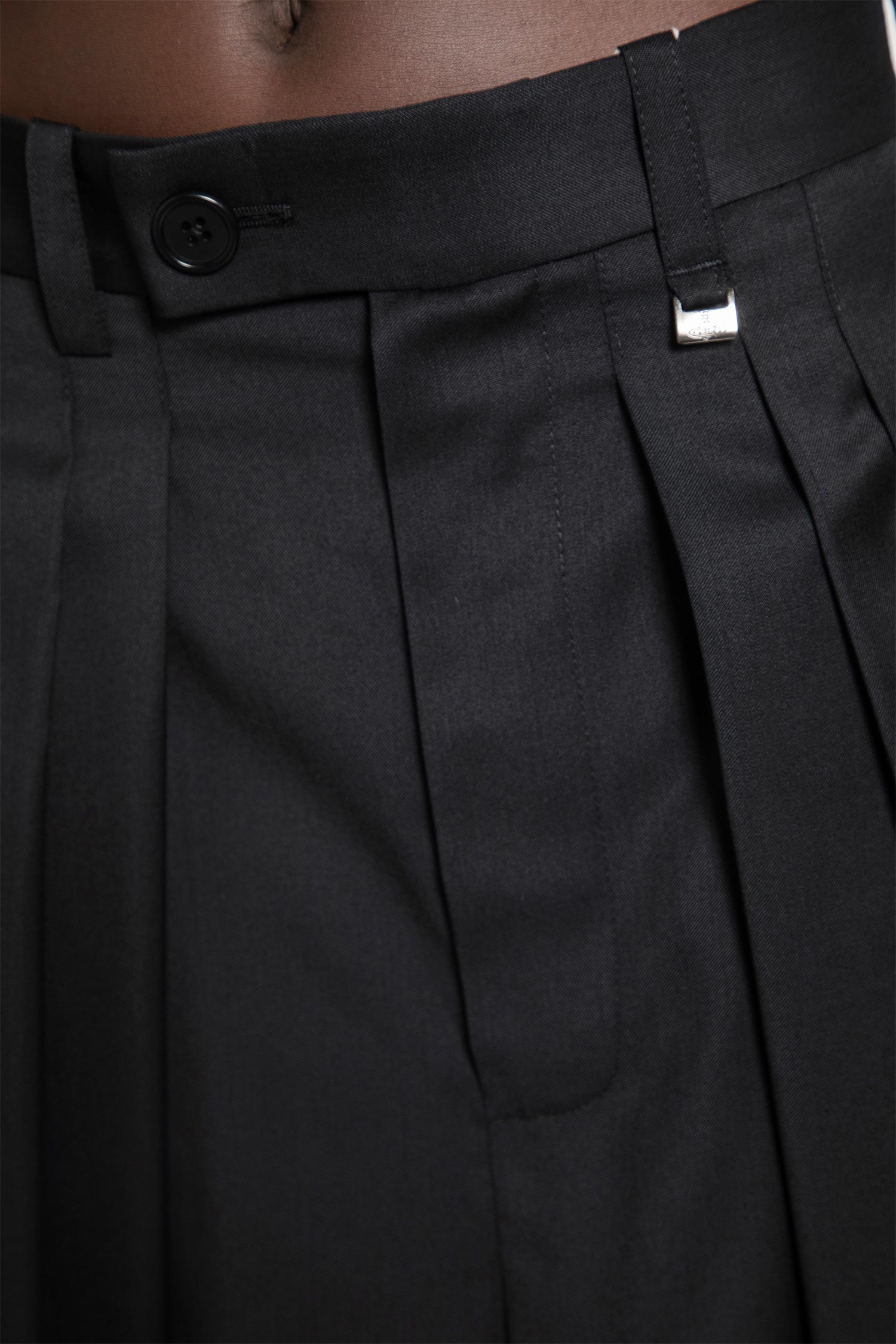 Pleated Culotte Shorts