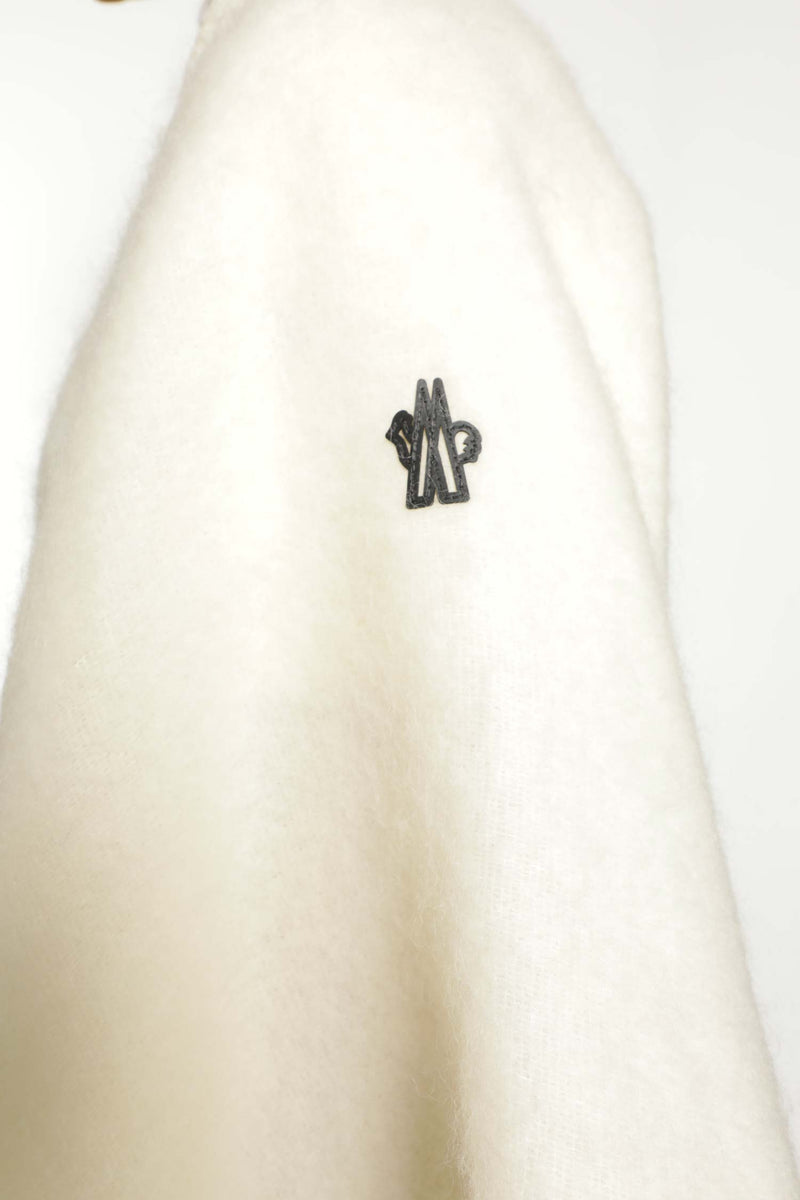 Mohair Alpaca and Wool Blend Belted Cape