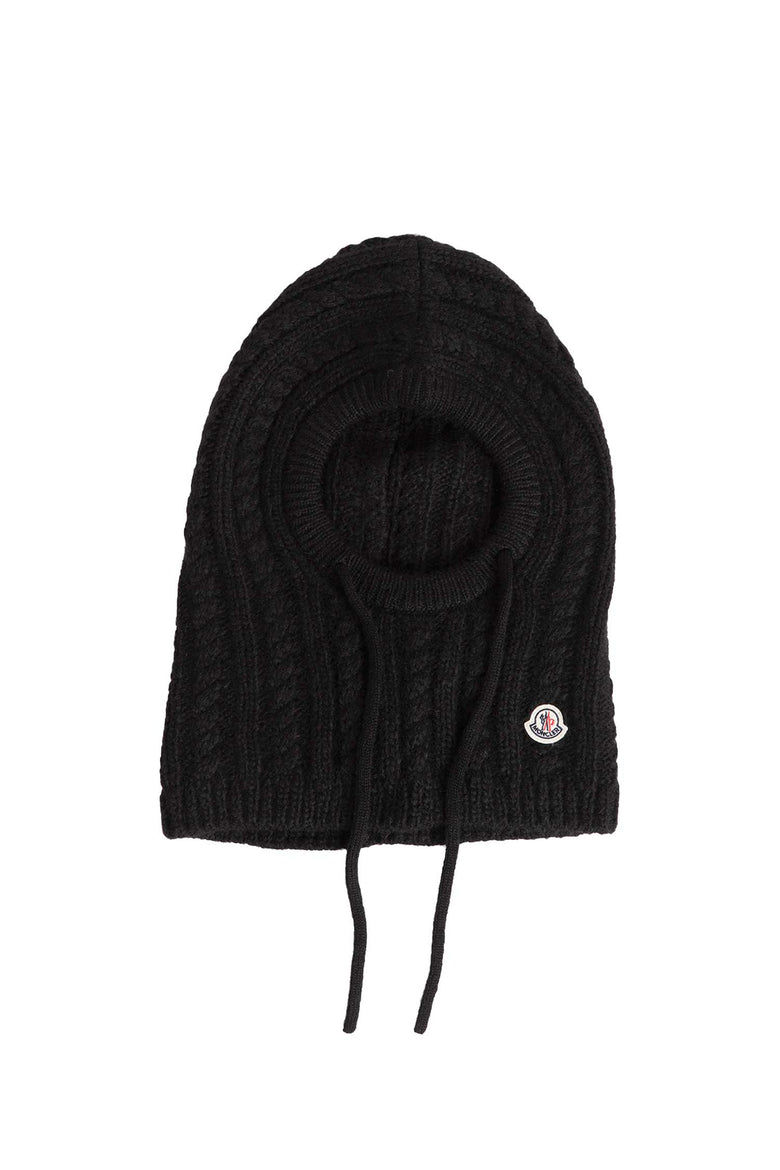 MONCLER Cable Knit Alpaca Blend Balaclava woman