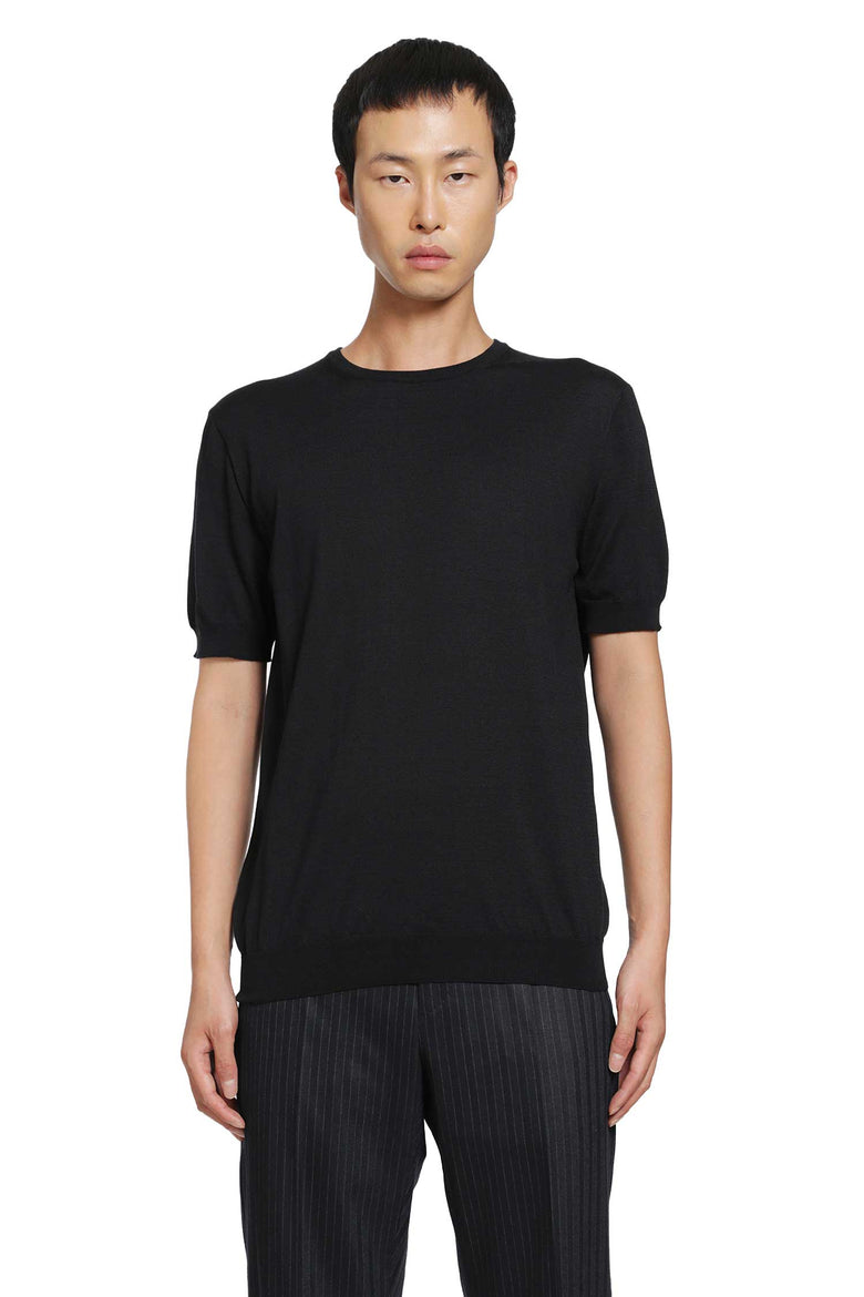 
              GIORGIO ARMANI Silk Cotton Knit T-Shirt man
            