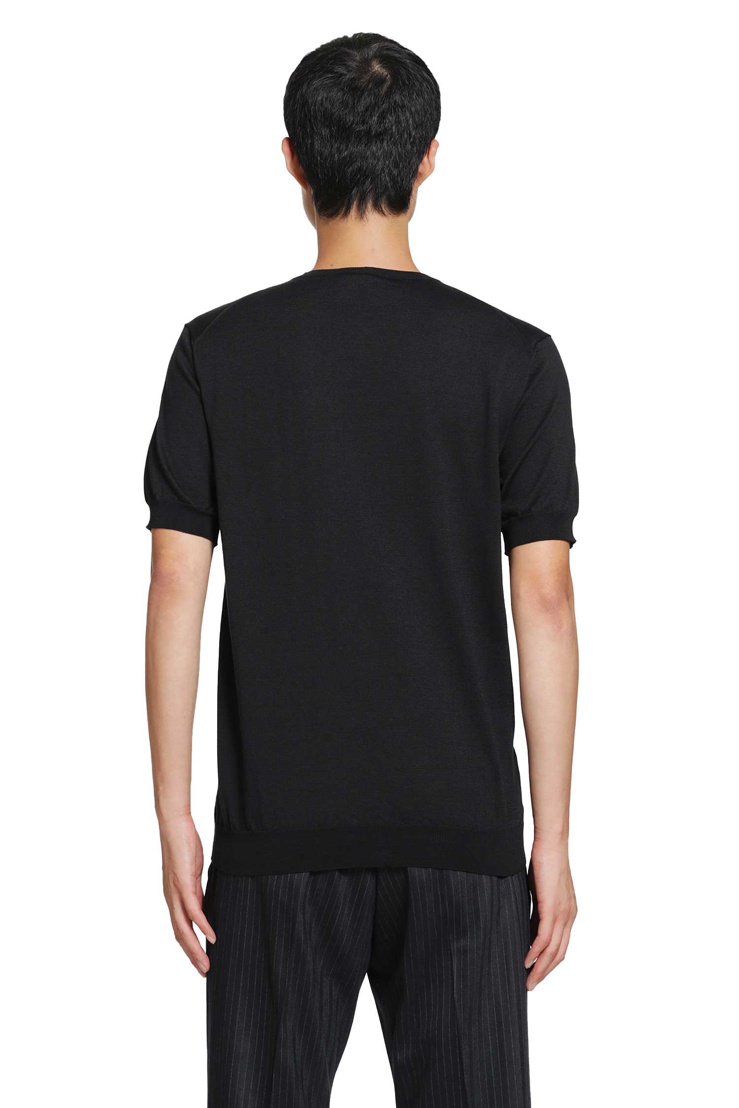 Silk Cotton Knit T-Shirt