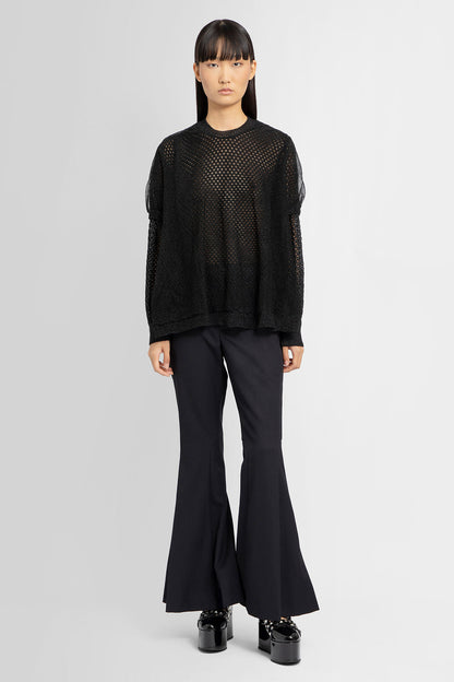 NOIR KEI NINOMIYA WOMAN BLACK KNITWEAR