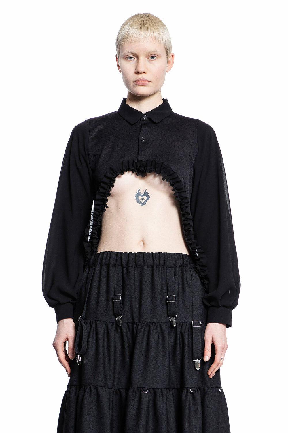 NOIR KEI NINOMIYA WOMAN BLACK SHIRTS