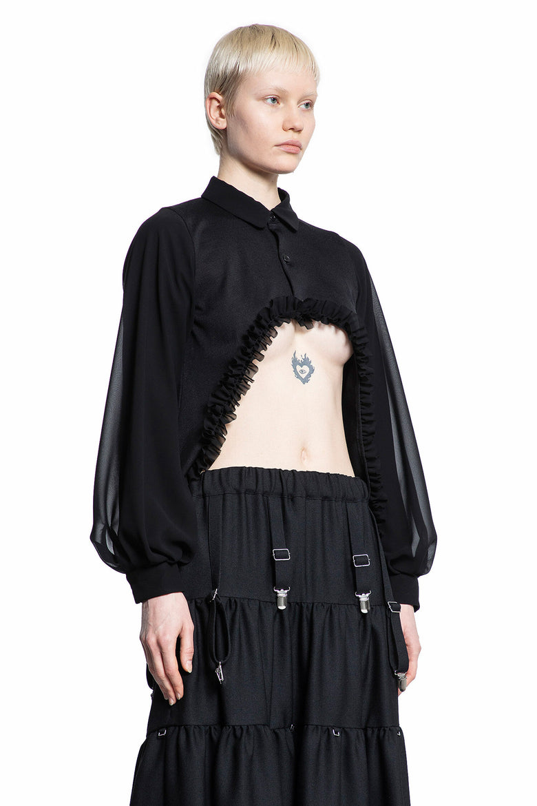 NOIR KEI NINOMIYA WOMAN BLACK SHIRTS