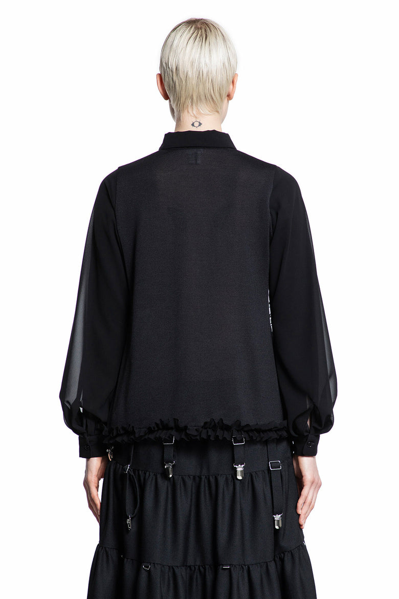 NOIR KEI NINOMIYA WOMAN BLACK SHIRTS