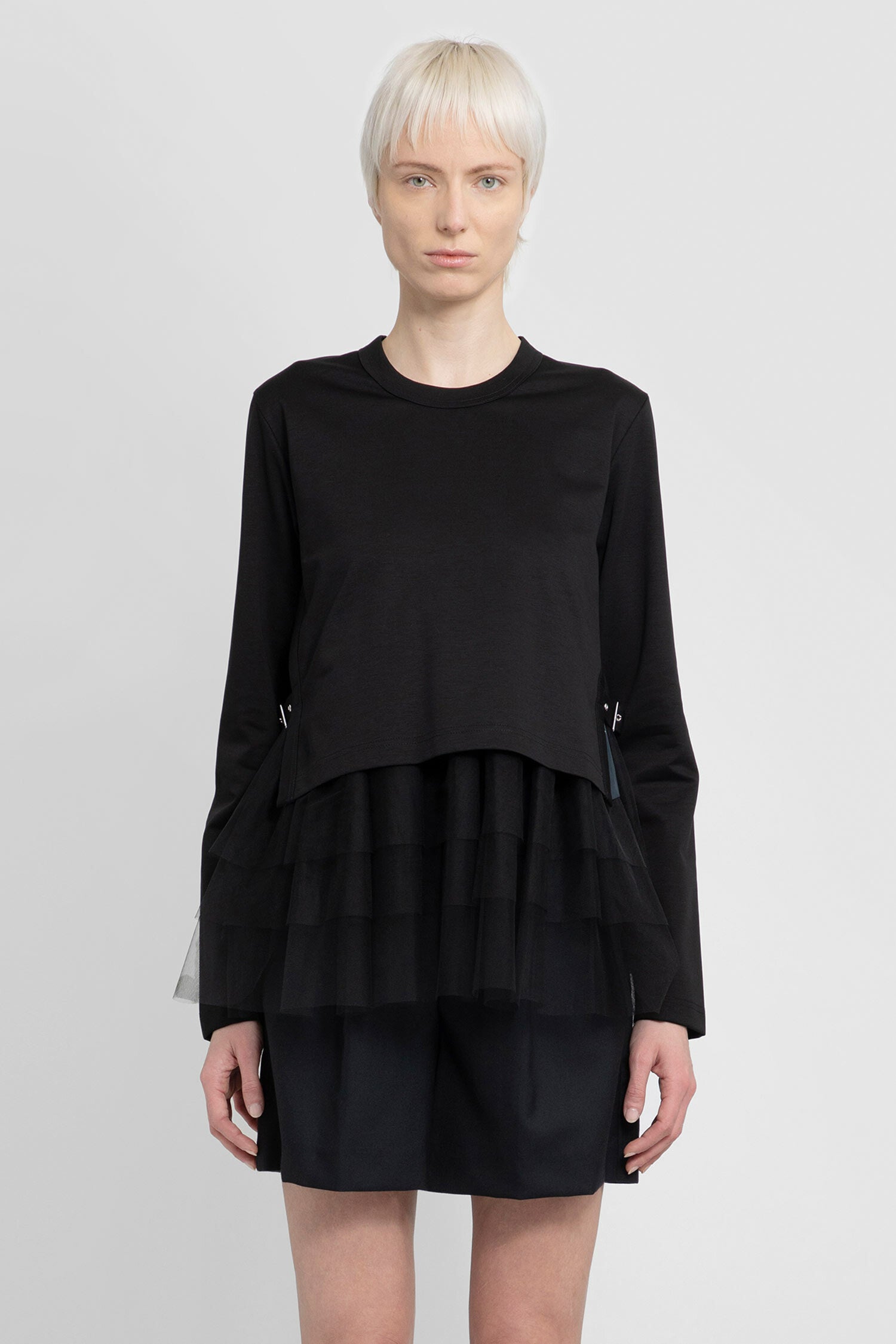 NOIR KEI NINOMIYA WOMAN BLACK TOPS