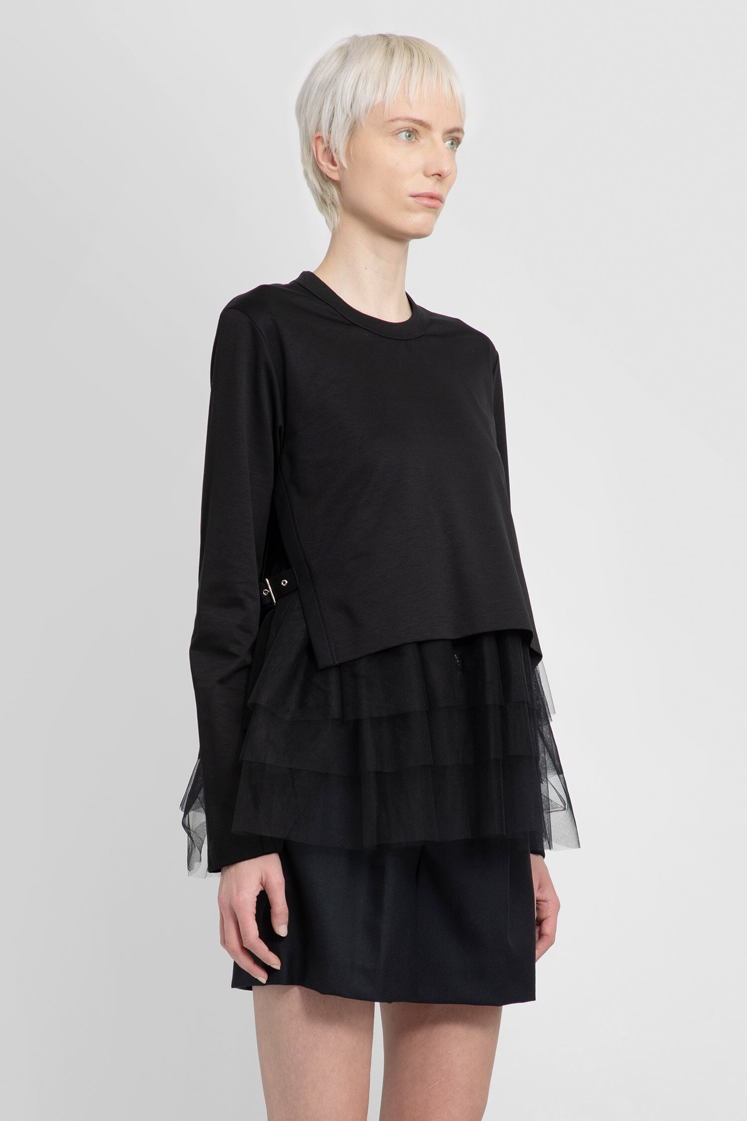 NOIR KEI NINOMIYA WOMAN BLACK TOPS