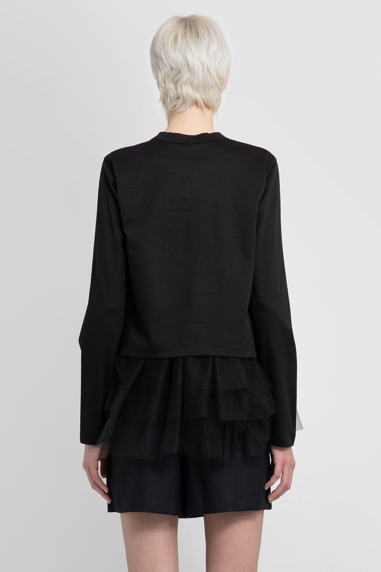 NOIR KEI NINOMIYA WOMAN BLACK TOPS