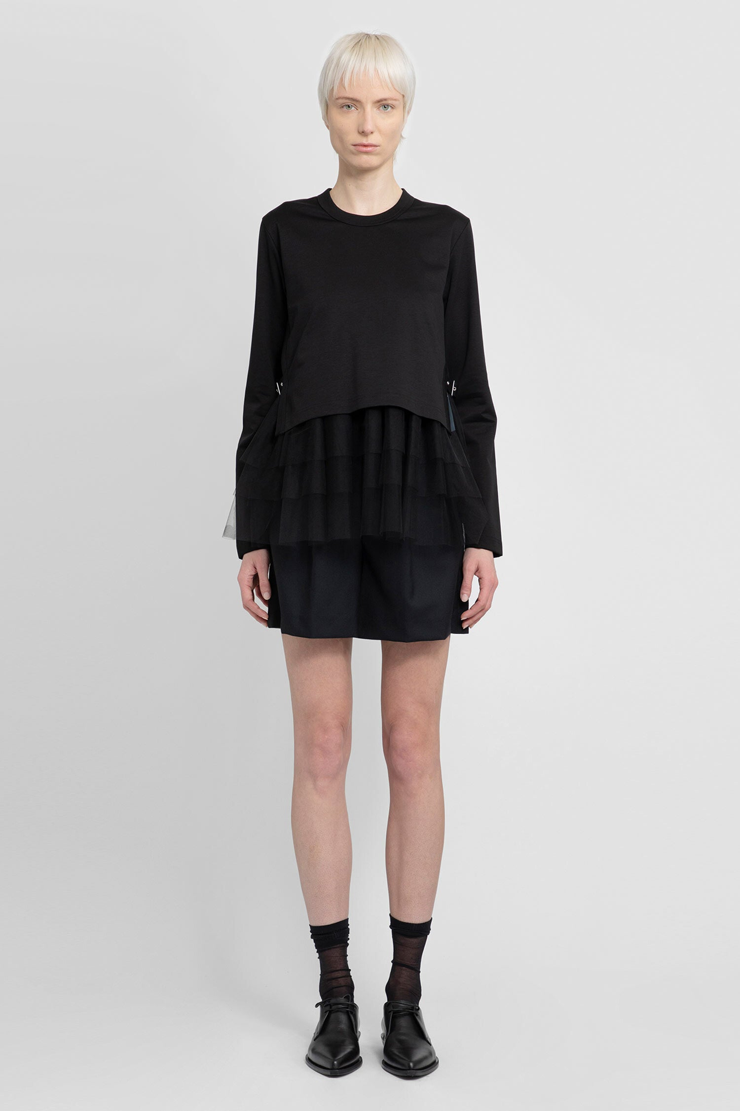 NOIR KEI NINOMIYA WOMAN BLACK TOPS